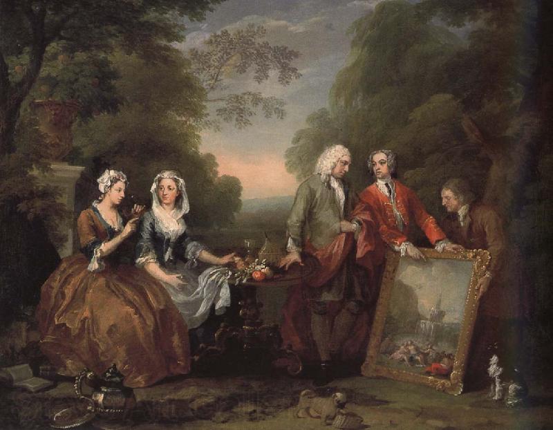 William Hogarth President Andrew and friends Spain oil painting art